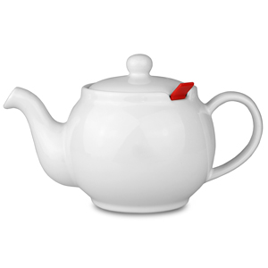 Chatsford Teapot with Strainer White 26oz / 750ml
