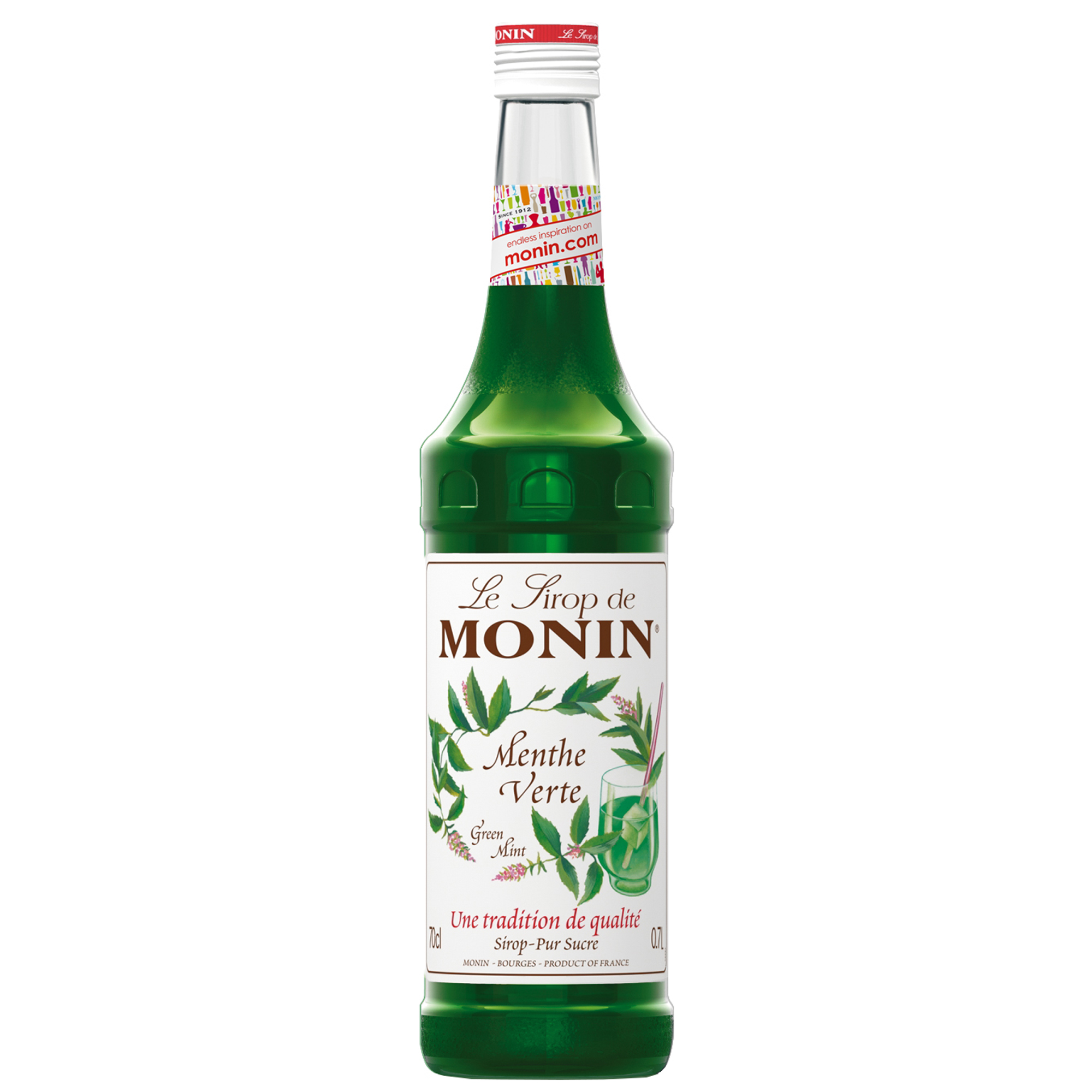 Monin Green Mint Syrup 70cl - drinkstuff