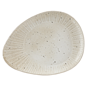 Rustico Oyster Oval Plate 34cm