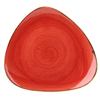 Churchill Stonecast Berry Red Triangular Plate 7.75 inch / 19.2cm