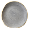 Churchill Stonecast Peppercorn Grey Organic Round Plate 7.3 Inch / 18.6cm
