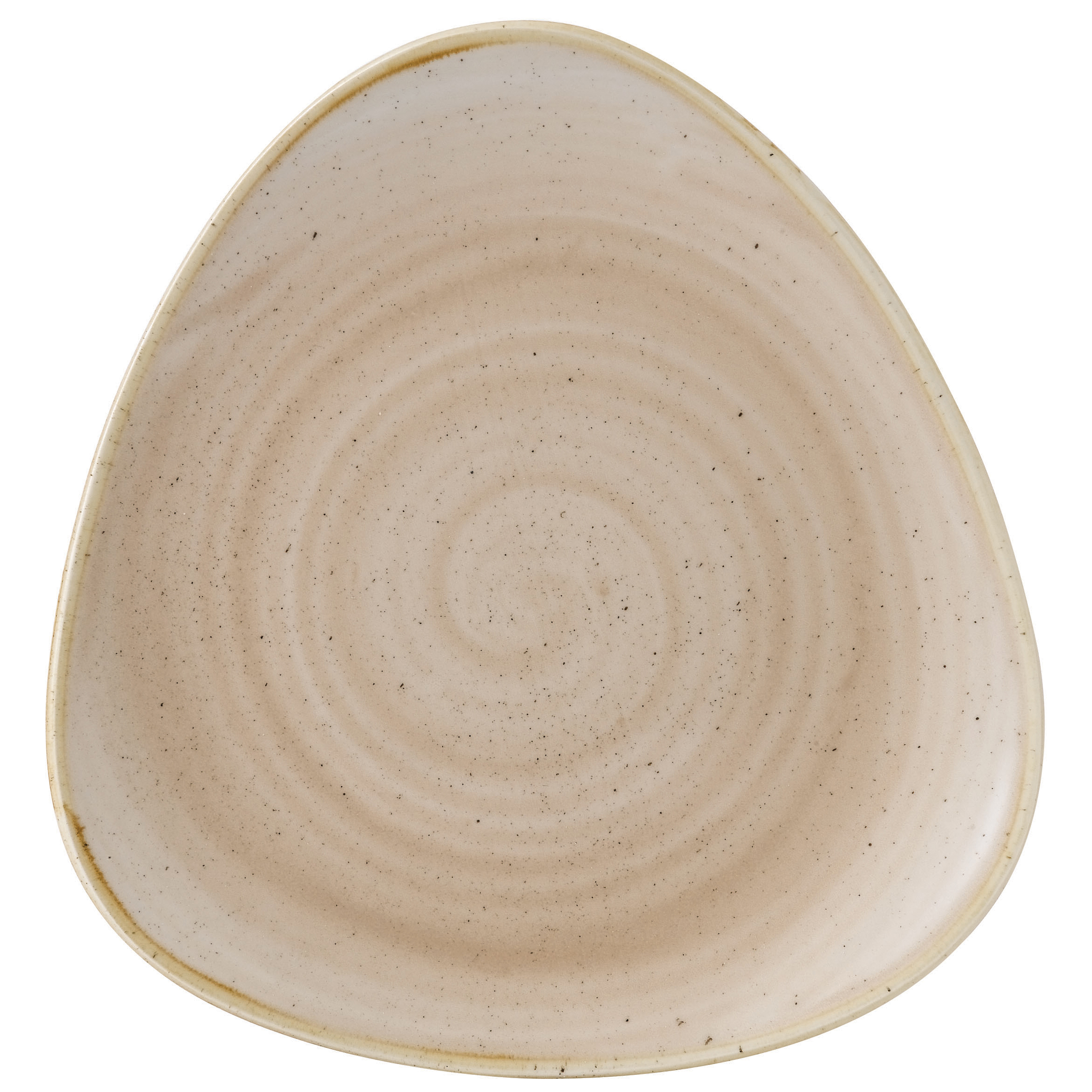 Churchill Stonecast Nutmeg Cream Triangular Plate 7.5" / 19.2cm