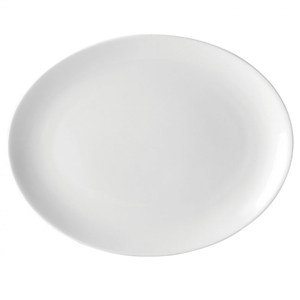 Utopia Pure White Oval Plate 10inch / 25cm