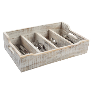 Nordic White Extra Large Cutlery Tray