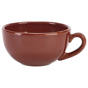 Terra Stoneware Rustic Red Cappuccino Cups 10.5oz / 300ml