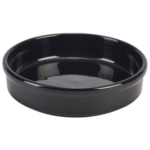 Royal Genware Round Dish Black 5.7inch / 14.5cm