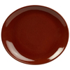 Rustic Oval Plate Red 21 x 19cm