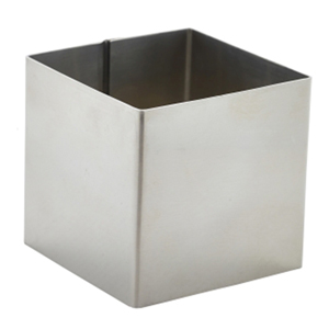 Stainless Steel Square Mousse Ring 6 x 6cm