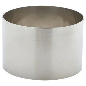 Stainless Steel Mousse Ring 9 x 6cm