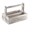 Genware Wooden Table Caddy White