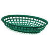Classic Oval Food Basket Forest Green 24x15x5cm