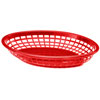 Jumbo Oval Food Basket Red 30x22x4.5cm