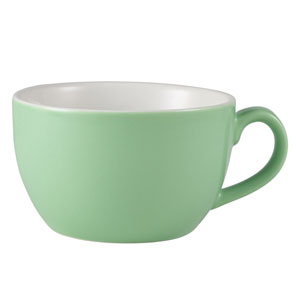Genware Bowl Shaped Cup Green 6oz / 170ml
