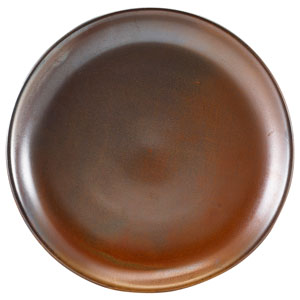 Terra Porcelain Coupe Plates Rustic Copper  9.4" / 24cm