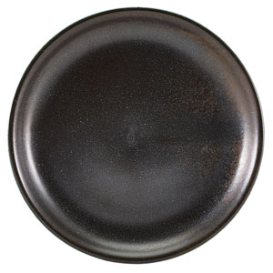 Terra Porcelain Coupe Plates Black 9.4" / 24cm