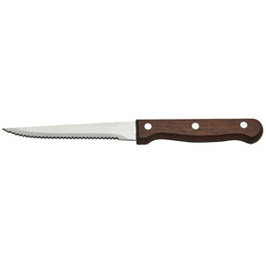 Steak Knife Dark Wood Handle