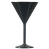 Elite Premium Polycarbonate Martini Glasses Black 7oz / 200ml