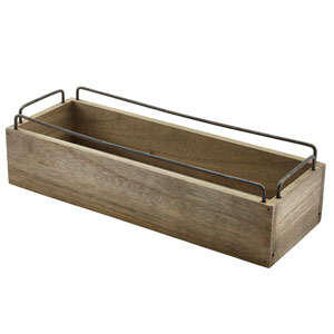 Industrial Wooden Condiment Crate 13inch / 34cm