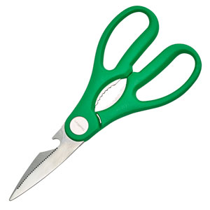Stainless Steel Kitchen Scissors Green 8inch / 20.3cm