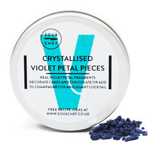 Crystallised Violet Petal Pieces 30g