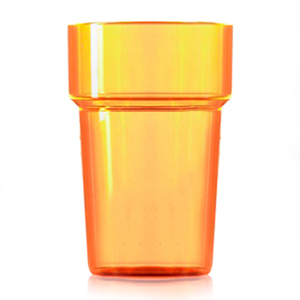 Econ Polystyrene Pint Glasses CE Neon Orange 20oz / 568ml
