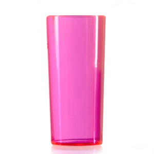 Econ Polystyrene HiBall Tumblers Neon Pink CE 10oz / 284ml