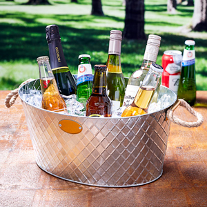 Oval Drinks Pail with Rope Handles