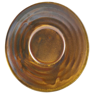 Terra Porcelain Saucer Rustic Copper 4.5inch / 11.5cm