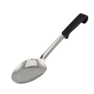 Genware Plastic Handle Spoon Plain Black