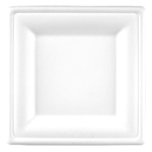 Square Bagasse Plate 6.25inch / 15.9cm