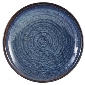 Terra Porcelain Aqua Blue Deep Coupe Plate 8.2inch / 21cm