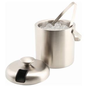 Genware Insulated Stainless Steel Ice Bucket & Tongs