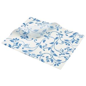 Greaseproof Paper Blue Floral Print 25 x 20cm