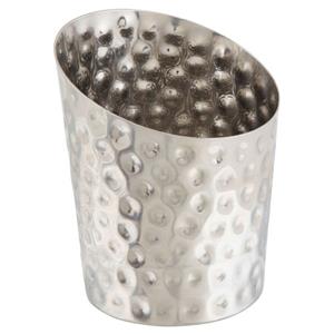 Stainless Steel Hammered Angled Cone 11.6 x 9.5cm