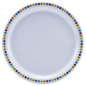 Genware Coloured Circle Melamine Plate 9inch / 24cm