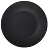 Luna Black Stoneware Wide Rim Plate 11inch / 27.5cm