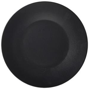 Luna Black Stoneware Wide Rim Plate 9.75inch / 25cm