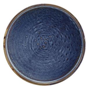 Terra Porcelain Aqua Blue Low Presentation Plate 7inch / 18cm