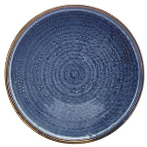 Terra Porcelain Aqua Blue Low Presentation Plate 8.25inch / 21cm