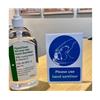 Please Use Hand Sanitiser A5 Free Standing Counter Top Notice
