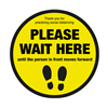 Please Wait Were Until Person In Front Moves Forward Floor Graphic 40cm