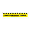 Please Stand Behind This Line Floor Graphic 60 x 10cm