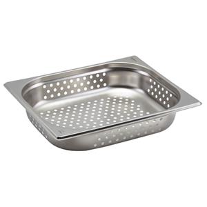 Perforated Stainless Steel Gastronorm Pan 1/2 - 6.5cm Deep