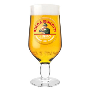 Birra Moretti Half Pint Glass 10oz / 280ml