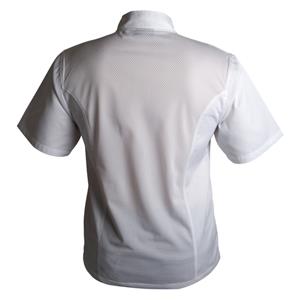 Coolback Press Stud Jacket Short Sleeve White M