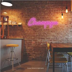 Champagne LED Neon Sign Light Pink