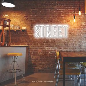 Street LED Neon Sign Warm Pure White