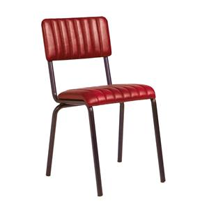 Core Side Chair  Ribbed Lascari Vintage Red