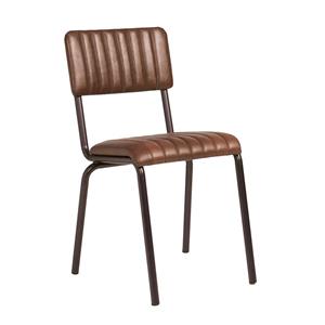 Core Side Chair Ribbed Lascari Vintage Brown