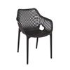 Spring Arm Chair Black